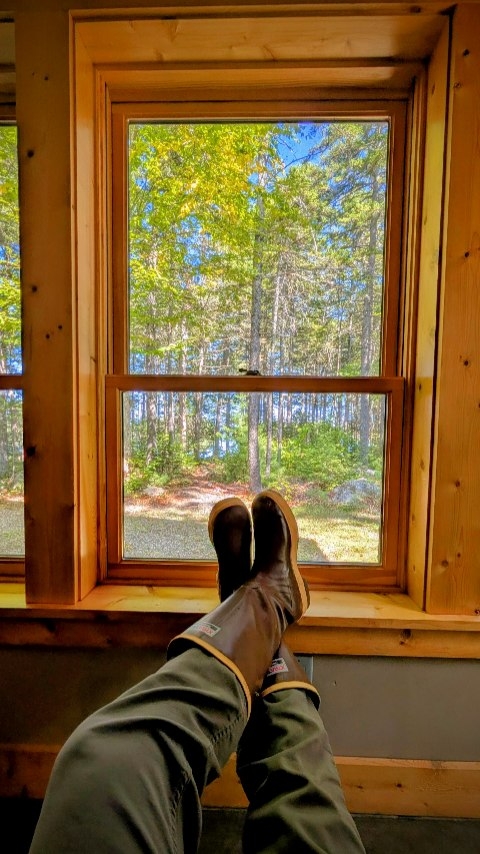 Instagram post by @2traveldads for Visit Maine. Caption reads: We've been up at the New England Outdoor Center....