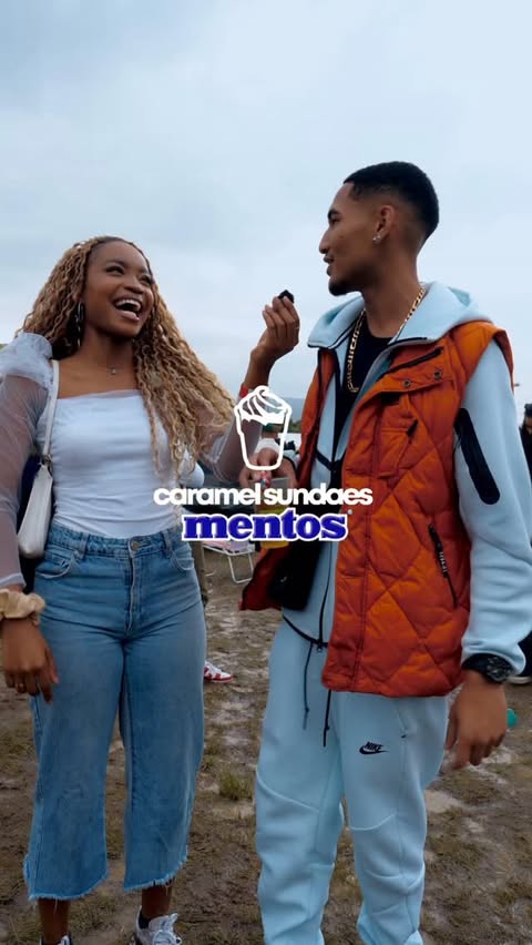 Instagram post by @hypenationza for Mentos. Caption reads: [...] We asked @iluvcaramelsundaes what @mentosza....