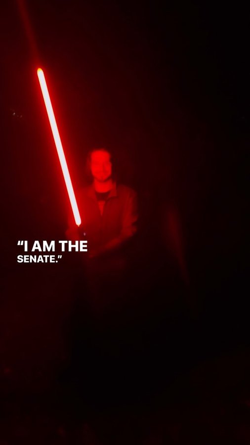 Instagram post by @thatgreygentleman for SabersPro. Caption reads: [...] for 10% off STORE WIDE at @officialsaberspro....