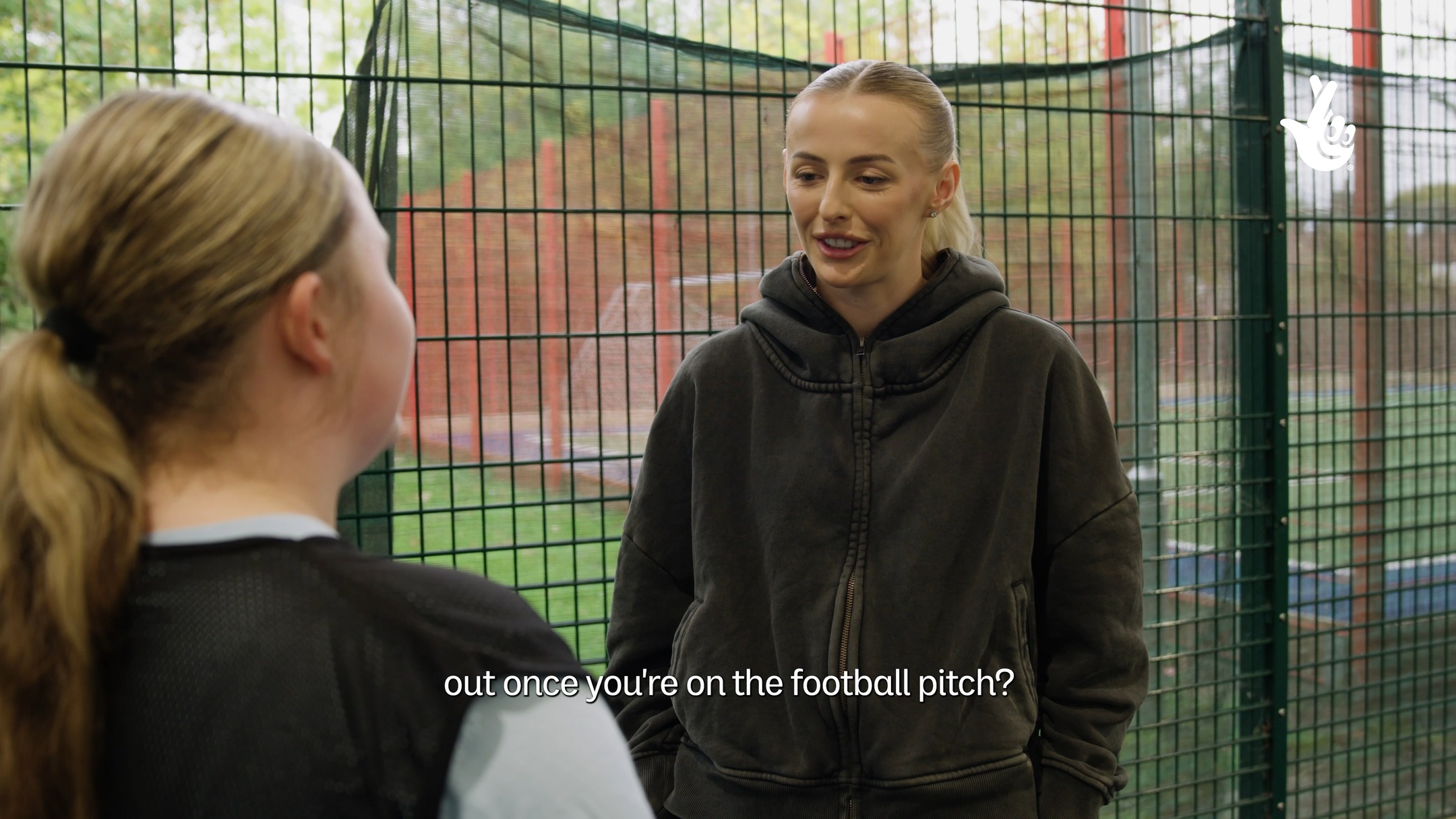Instagram post by @officialsportengland for National Lottery Good Causes. Caption reads: A HUGE moment for this local project! ⚽ Lioness....