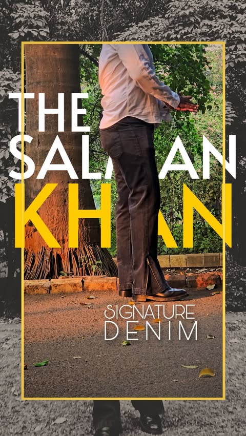 Instagram post by @ravi.in.denim for Fugazee. Caption reads: COMMENT ‘LINK’ to get THE SALMAN KHAN Signature....