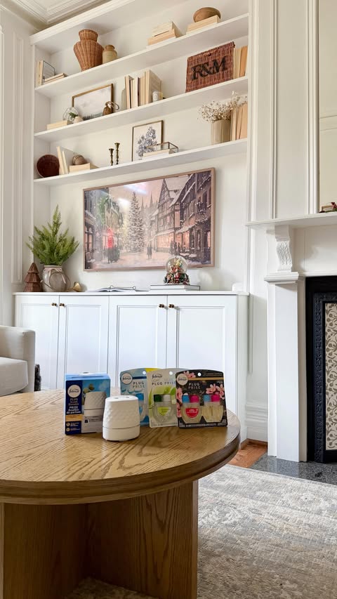 Instagram post by @emmacourtneyhome for Febreze. Caption reads: #ad @Febreze Hosting made easy with the new....