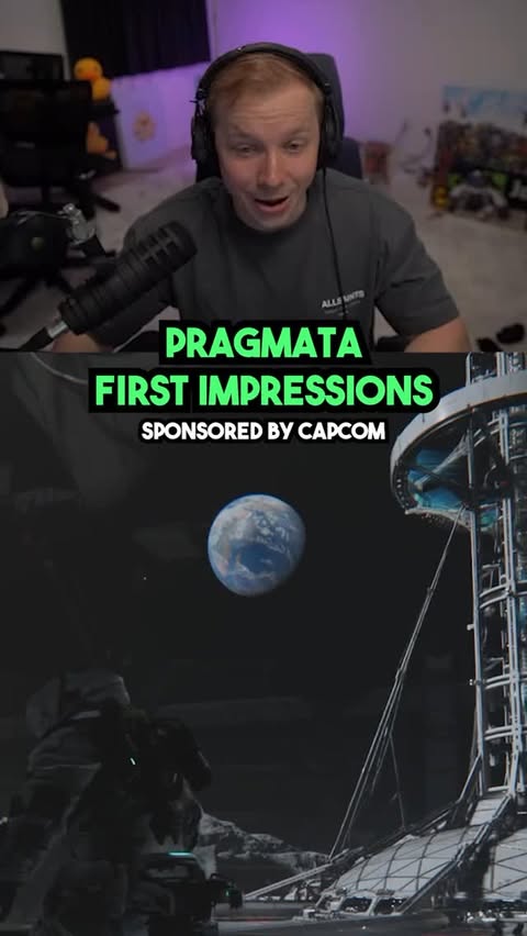 Instagram post by @jay3clips for Capcom. Caption reads: [...] action game: PRAGMATA #Sponsored @capcomUSA....