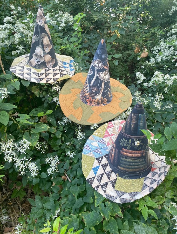 Instagram post by @theprairiemisfit for Spoonflower. Caption reads: more hats that will be in today’s restock! all the....