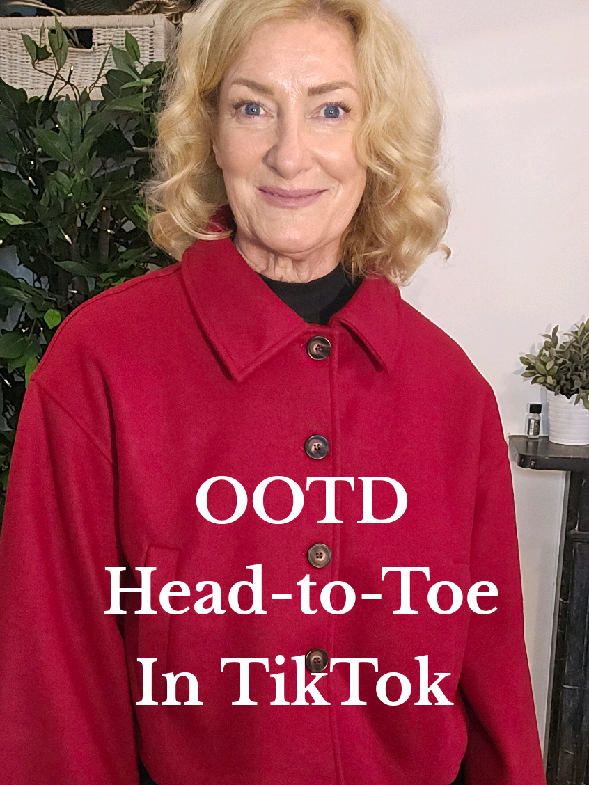 TikTok post by @mrsmacshonestreviews for TikTok Shop. Caption reads: OOTD - Head-to-Toe in @TikTok @TikTok Shop UK Love....