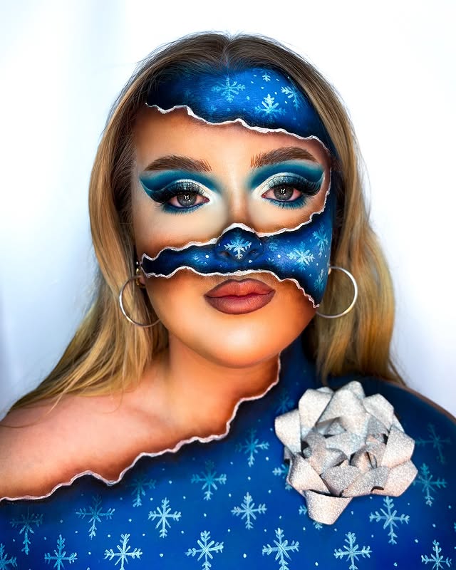 Instagram post by @tamsyn.ann for HNB Cosmetics. Caption reads: Wrapping paper💙 GIVEAWAY TIME⭐️
GIVEAWAY TIME⭐️....