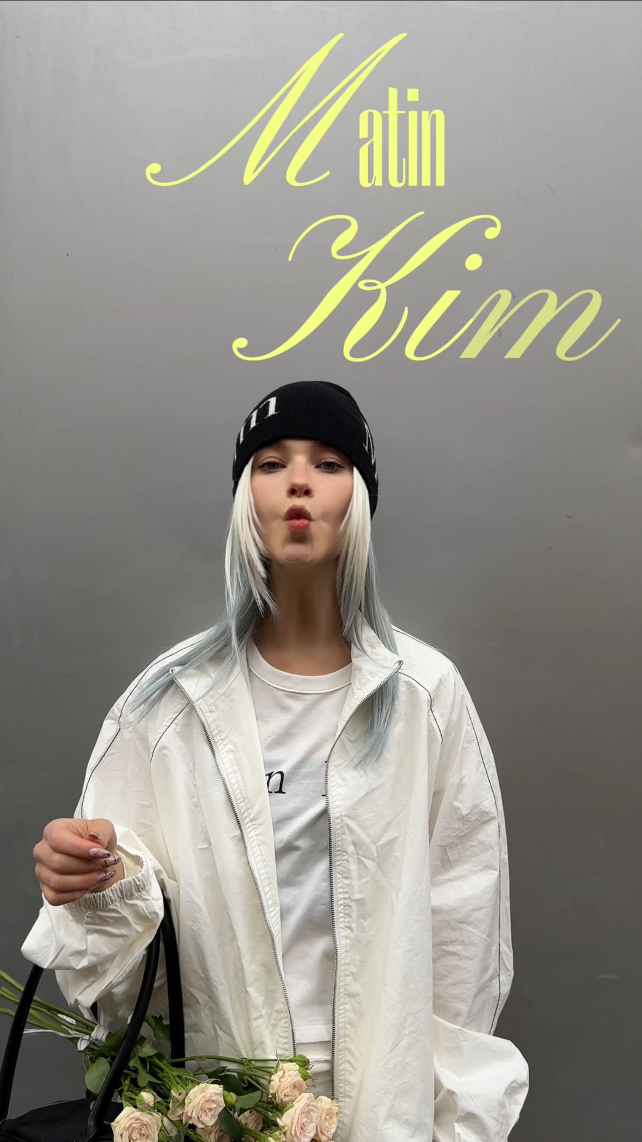 Instagram post by @faustynam for MatinKim. Caption reads: Matin Kim as your new partner in crime. Just Matin....