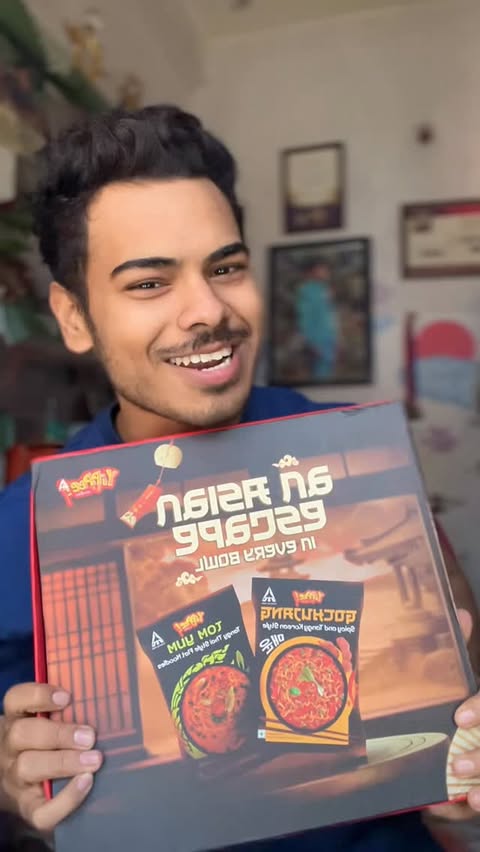 Instagram post by @ritikdiwakar.official for Sunfeast Yippee. Caption reads: Yippee Just Got Yummier! 12
New Flavours Launched....