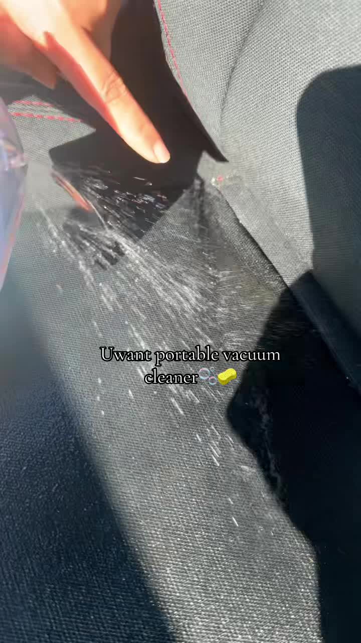 TikTok post by @bunu___4 for Uwant Clean. Caption reads: [...] Car Vacuum Cleaner #fyp #tiktokshop....