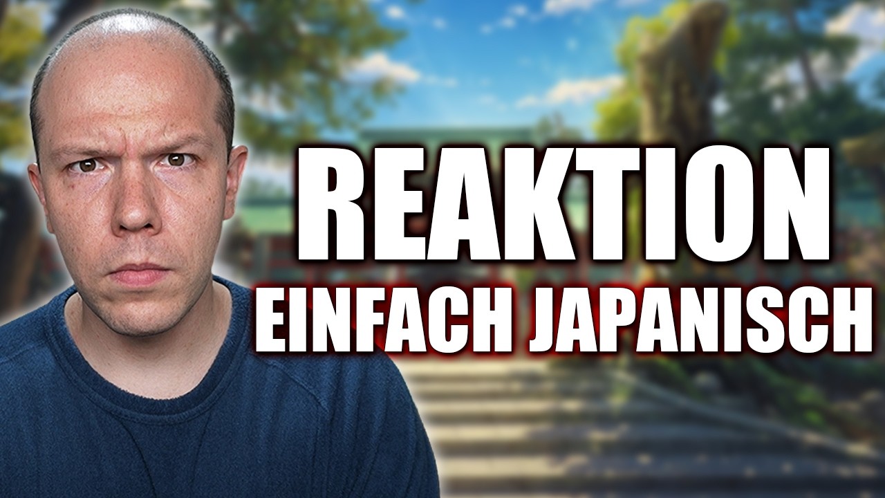 YouTube post by @NihonGoo for Çağdaş'ın İngilizce Dil Okulu. Caption reads: Reacting to Einfach Japanisch - Japan has more....