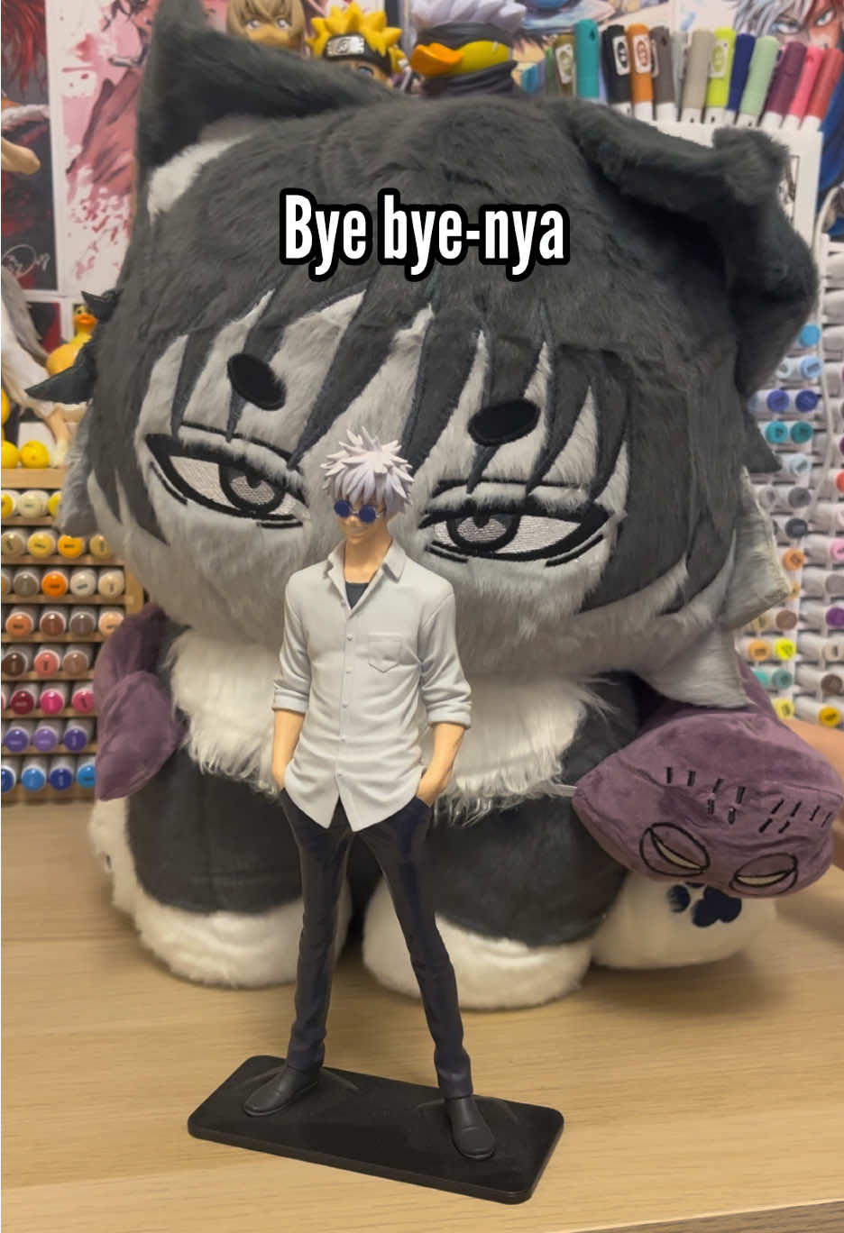 TikTok post by @yolkydolky for Plushshop. Caption reads: [...] to receive this massive Tojimeow from....