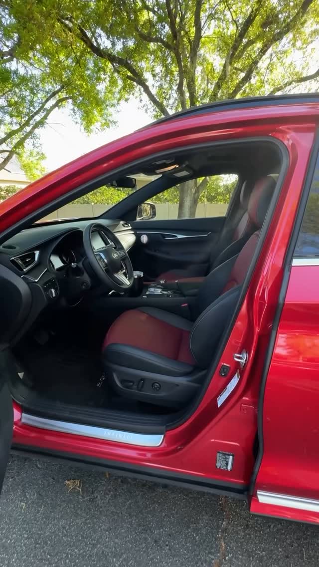 Instagram post by @carbuzz for INFINITI USA. Caption reads: The @infinitiusa #qx55 is being discontinued next....