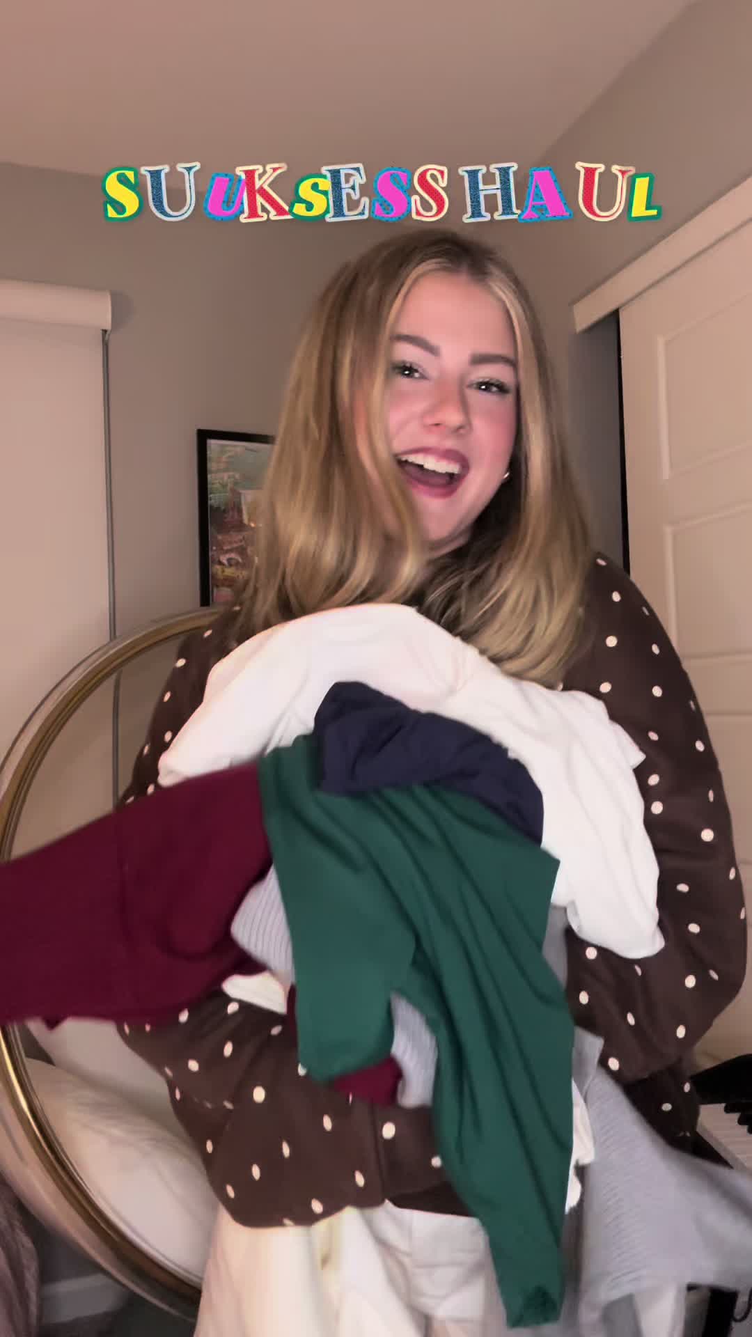TikTok post by @llyrite for SUUKSESS. Caption reads: I can’t get enough… @SUUKSESS Amazon basics haul!....