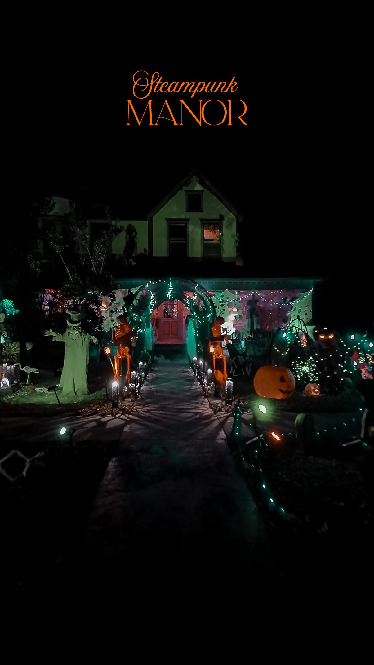 Instagram post by @livelyghosts for Travel Wisconsin. Caption reads: If you think your neighbor’s yard goes hard for....