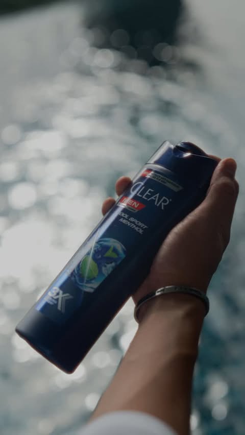Instagram post by @ahmadezzrinloy for Clear Scalp & Hair. Caption reads: Repeat after me: men’s scalp is different. It’s....