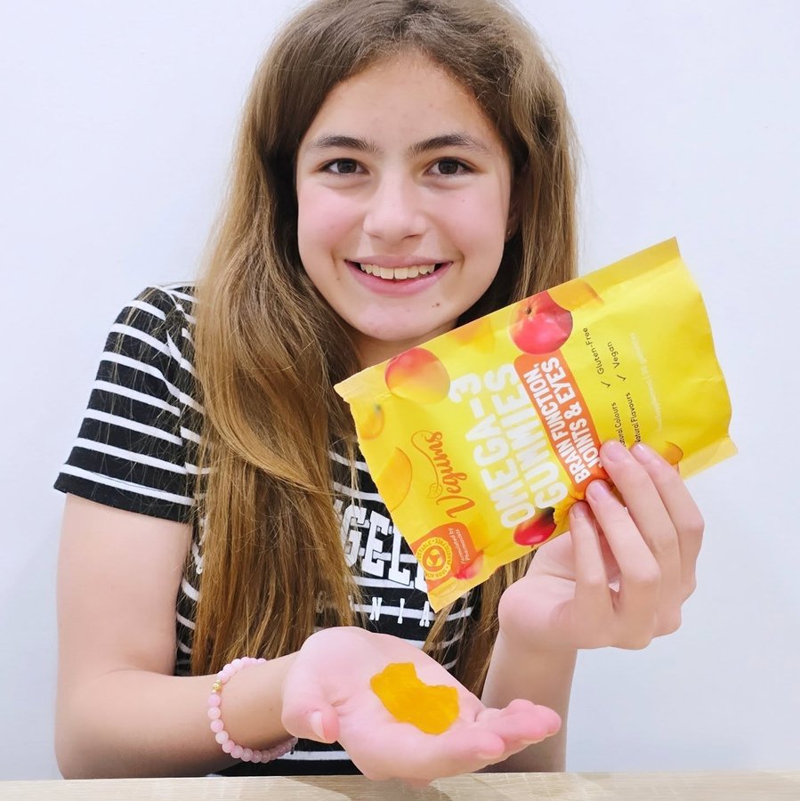 Instagram post by @gracesummerivyandmummy for Vegums. Caption reads: AD| Staying healthy with @vegums Our family are....