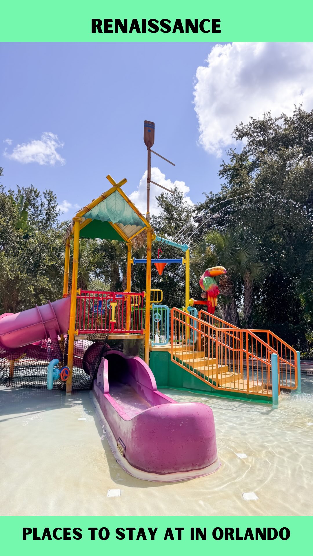 Instagram post by @itsabbysworldafterall for Visit Orlando. Caption reads: Resort living done right at the Renaissance....