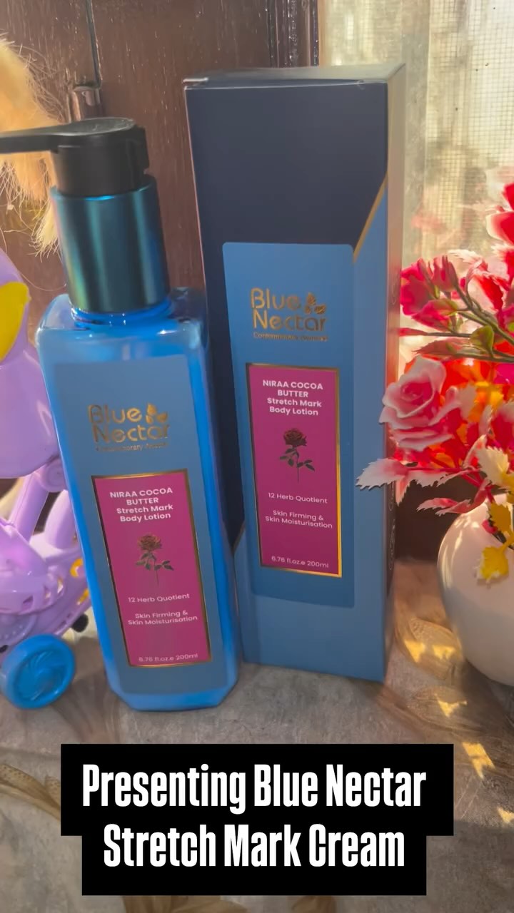 Instagram post by @loveysingh1903 for Blue Nectar. Caption reads: #bluenectar_ayurveda #collaboration #bluenectar....