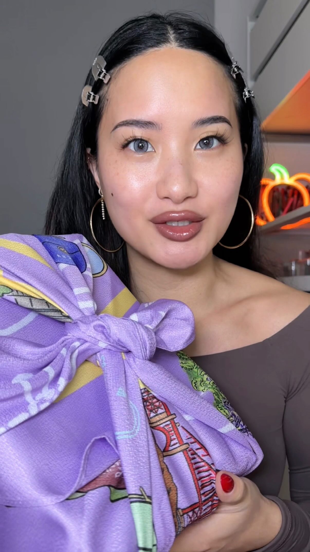 Instagram post by @demingai for Tatcha. Caption reads: how do we feel about all skincare advent calendar?....