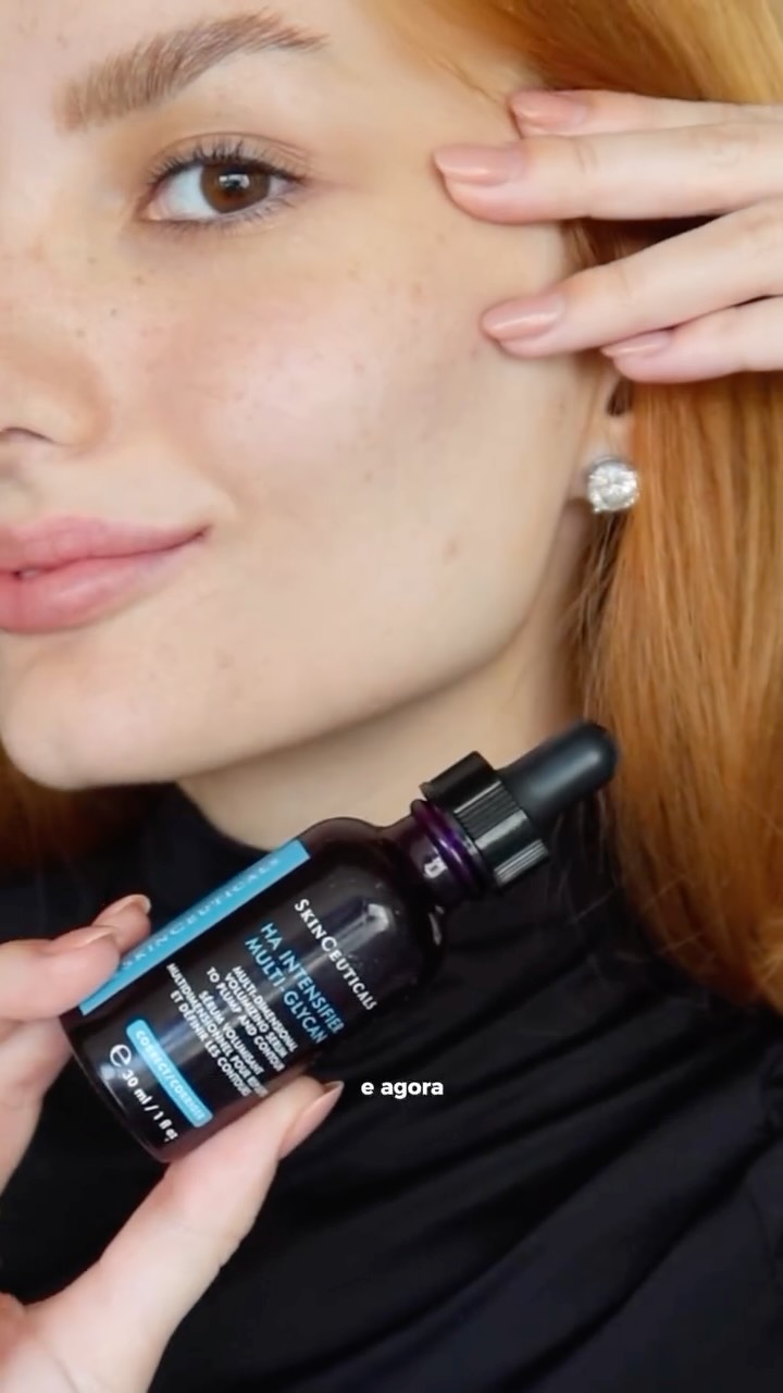 Instagram post by @luizapanucci for SkinCeuticals. Caption reads: A nova era da beleza, chegou 💫✨💉
HA intensifier....