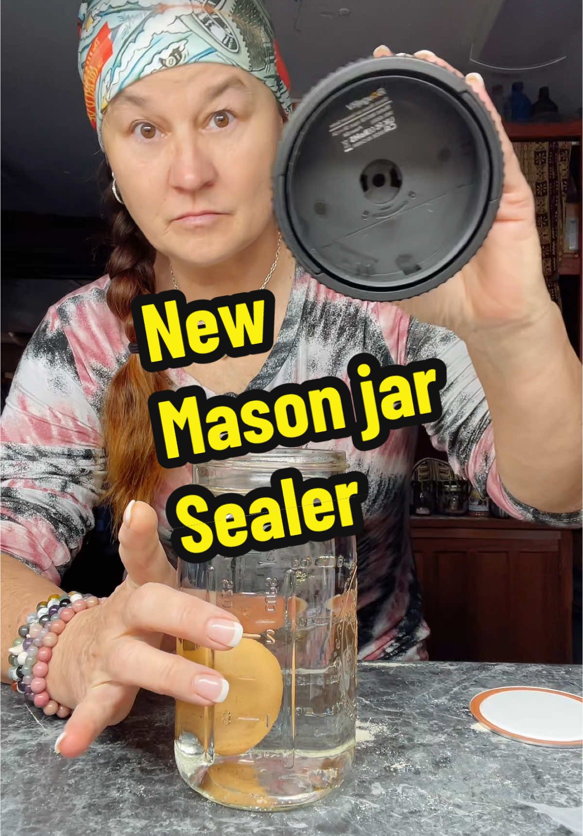 TikTok post by @themole2005_official for BougeRV. Caption reads: #bougervmasonjarvacuumsealer #vacuumsealer....