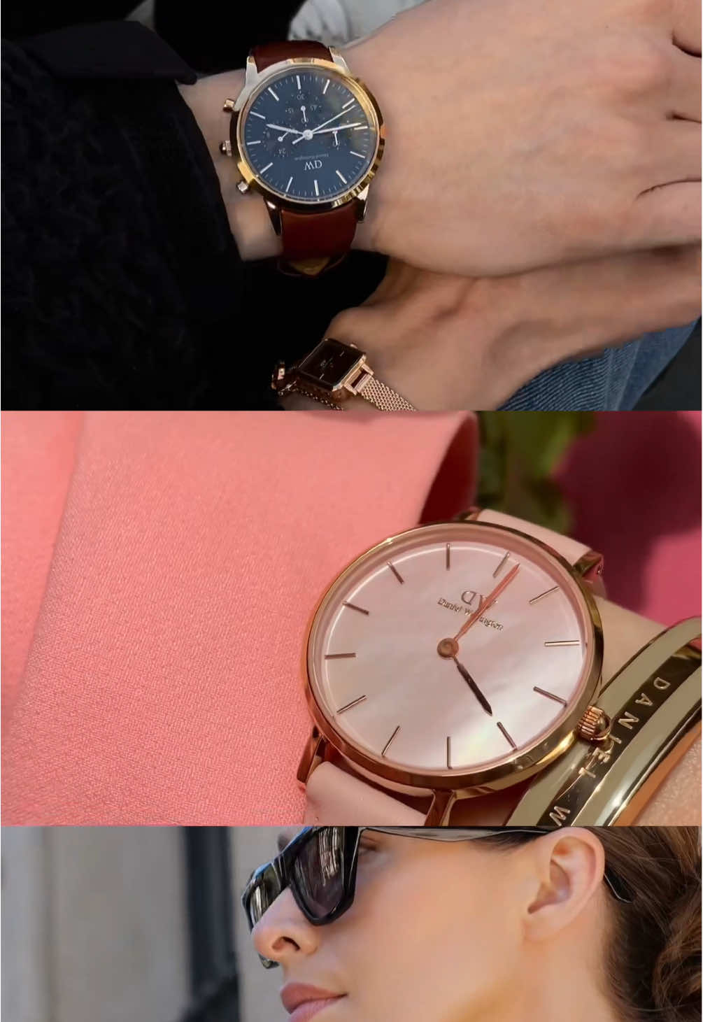 TikTok post by @thisis_kata for Daniel Wellington. Caption reads: The @DanielWellington Summer Sale is live! UP....