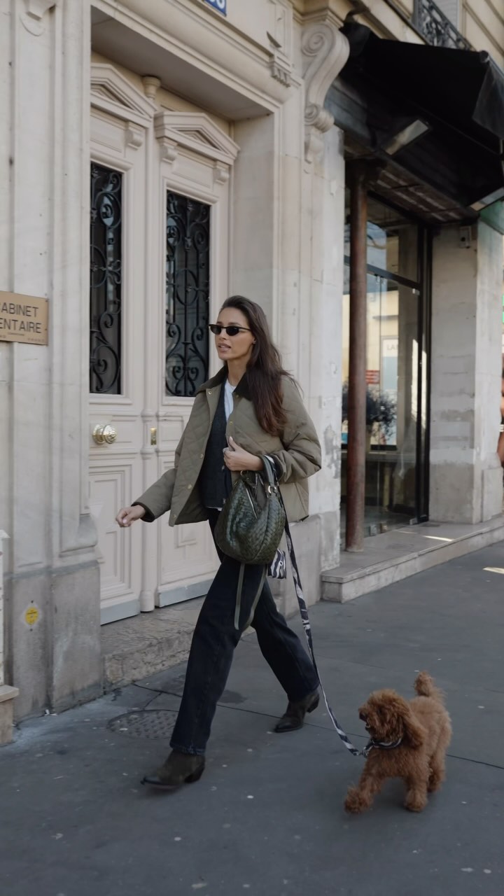 Instagram post by @deimantekazenaite for Vero Moda. Caption reads: Spilling the tea of my outfit sourced from....