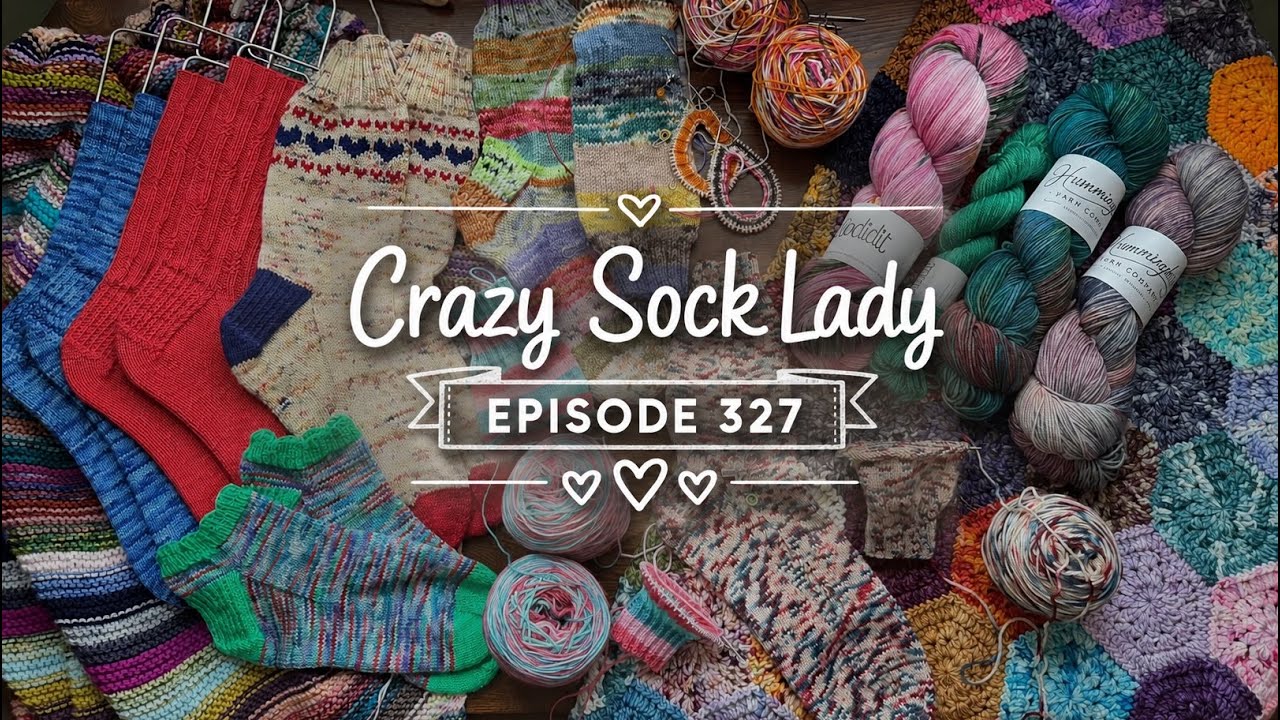 YouTube post by @CrazySockLady for FrostBuddy. Caption reads: Thanks so much for watching Episode 327! I WHERE....