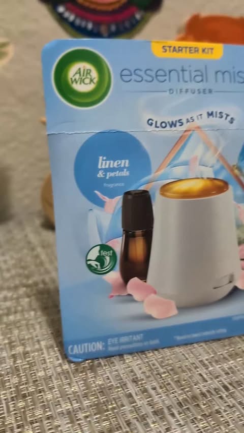 Instagram post by @brain.gift.kidz for Air Wick US. Caption reads: Really nice product. It is easy to set up and can....