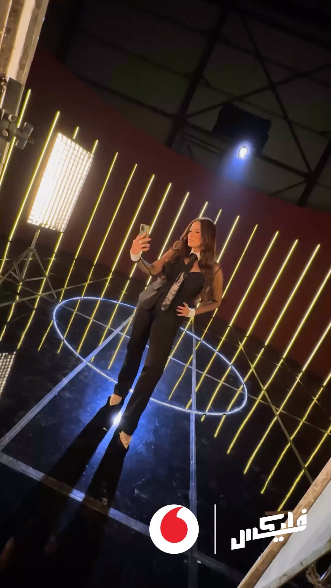 Instagram post by @yasminabdelaziz_ for Vodafone. Caption reads: @vodafoneegypt ❤️.