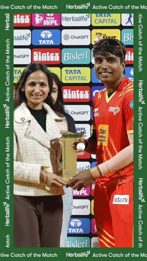 Instagram post by @wplt20 for Herbalife. Caption reads: The Herbalife Active Catch of the Match between UP....