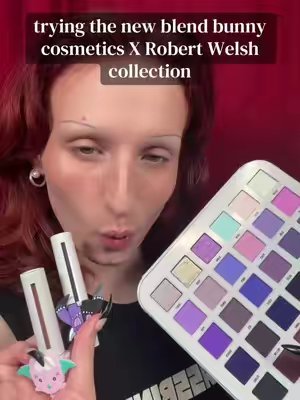 TikTok post by @nikohaagenson for Blend Bunny Cosmetics. Caption reads: [...] this palette has you covered lol @Blend....