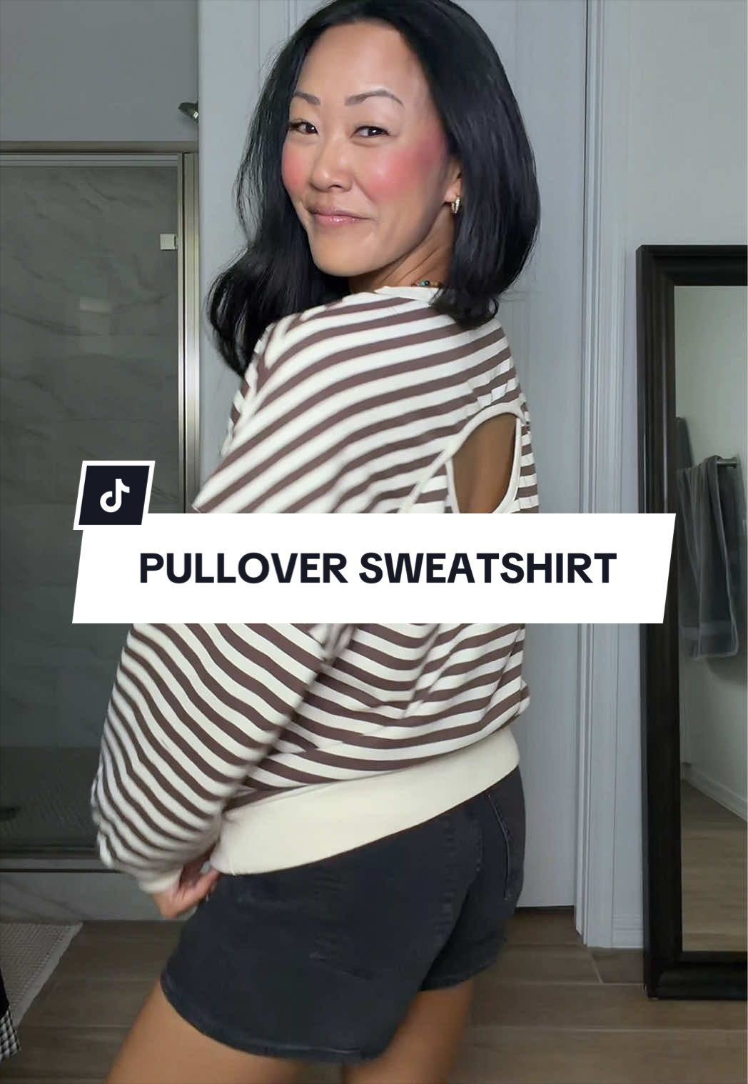 TikTok post by @jwhittysells for Fisoew Fashion. Caption reads: [...] colors. #pullovers #sweatshirts @Fisoew....