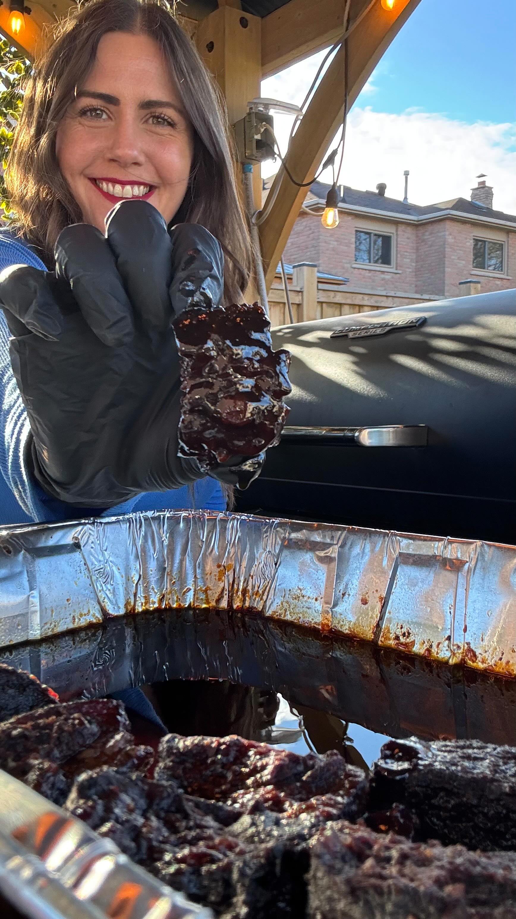 Instagram post by @scaleandtailor for Pit Boss Grills. Caption reads: ULTIMATE CHUCK ROAST BURNT ENDS aka Poor Man’s....