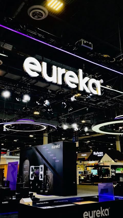 Instagram post by @sedafidanciozturk for Eureka. Caption reads: CES 2026 was on another level — and Eureka’s booth....
