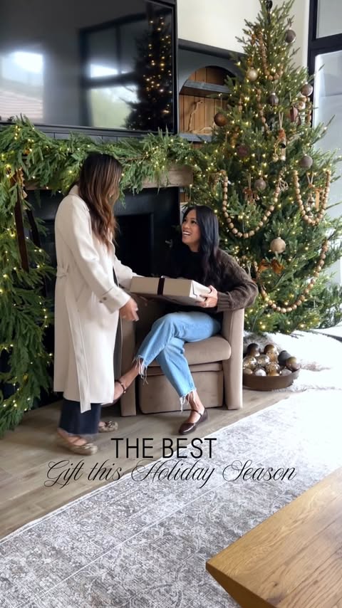 Instagram post by @elpetersondesign for ARZOPA. Caption reads: Wrapping memories, not just gifts. This Christmas,....