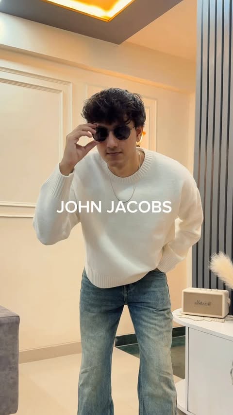Instagram post by @meghansh07 for John Jacobs Eyewear. Caption reads: 3 looks. 3 vibes. One upgrade @johnjacobseyewear.