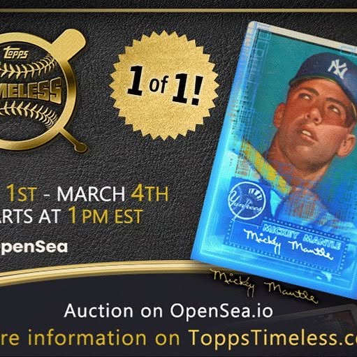 Instagram post by @markdero7 for OpenSea. Caption reads: [...] NFT Auction will go live at 1PM EST on....
