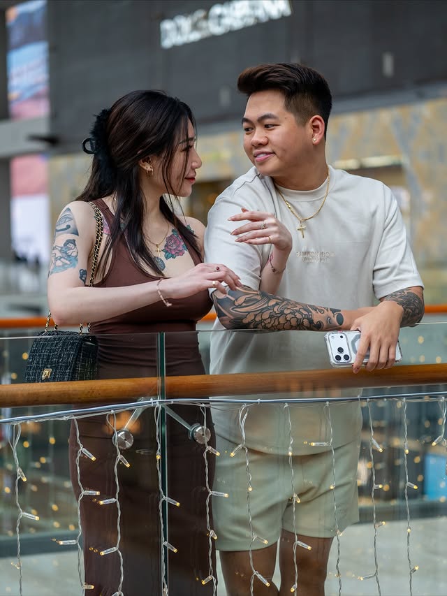 Instagram post by @lukeyychan8 for SHEIN Singapore. Caption reads: Been awhile since i did some photoshoot with wifey....