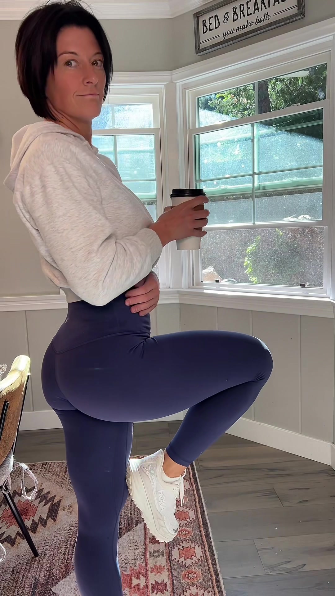 TikTok post by @missymontrose for Colorfulkoala. Caption reads: [...] pants without a scrunch in the back....