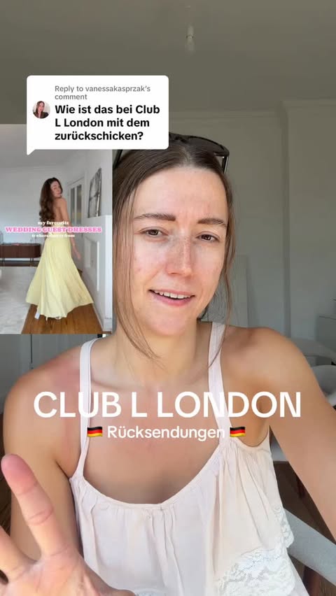 Instagram post by @celinesofficial for Club L London. Caption reads: {anzeige} @ClubLLondon I really hope I‘ll get my....