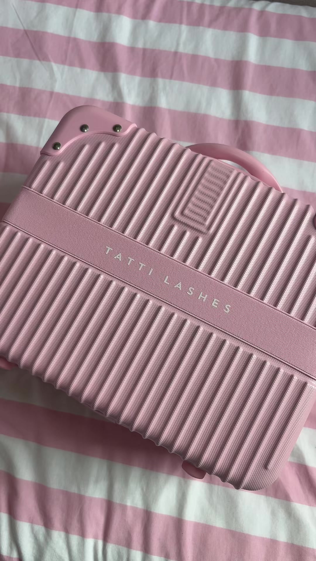 TikTok post by @itsnatkershhh for TATTI LASHES. Caption reads: @TATTI LASHES 🩷 #tiktokmademebuyit #tattilashes....