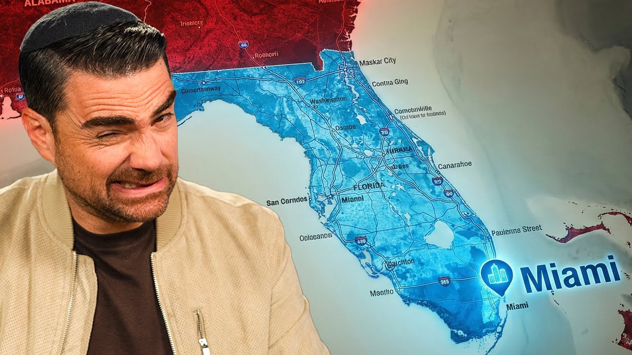 YouTube post by @BenShapiro for Good Ranchers. Caption reads: Why Florida Is Turning Blue.