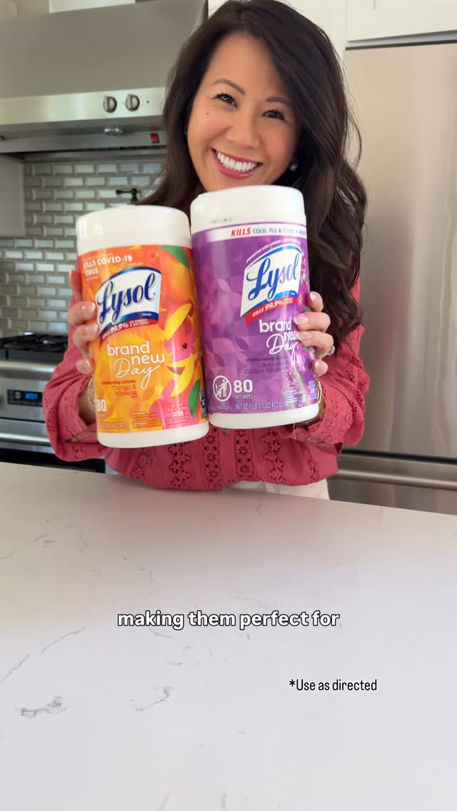 Instagram post by @tiffanyish for Lysol. Caption reads: #ad We’ve been back in school for a few months now....
