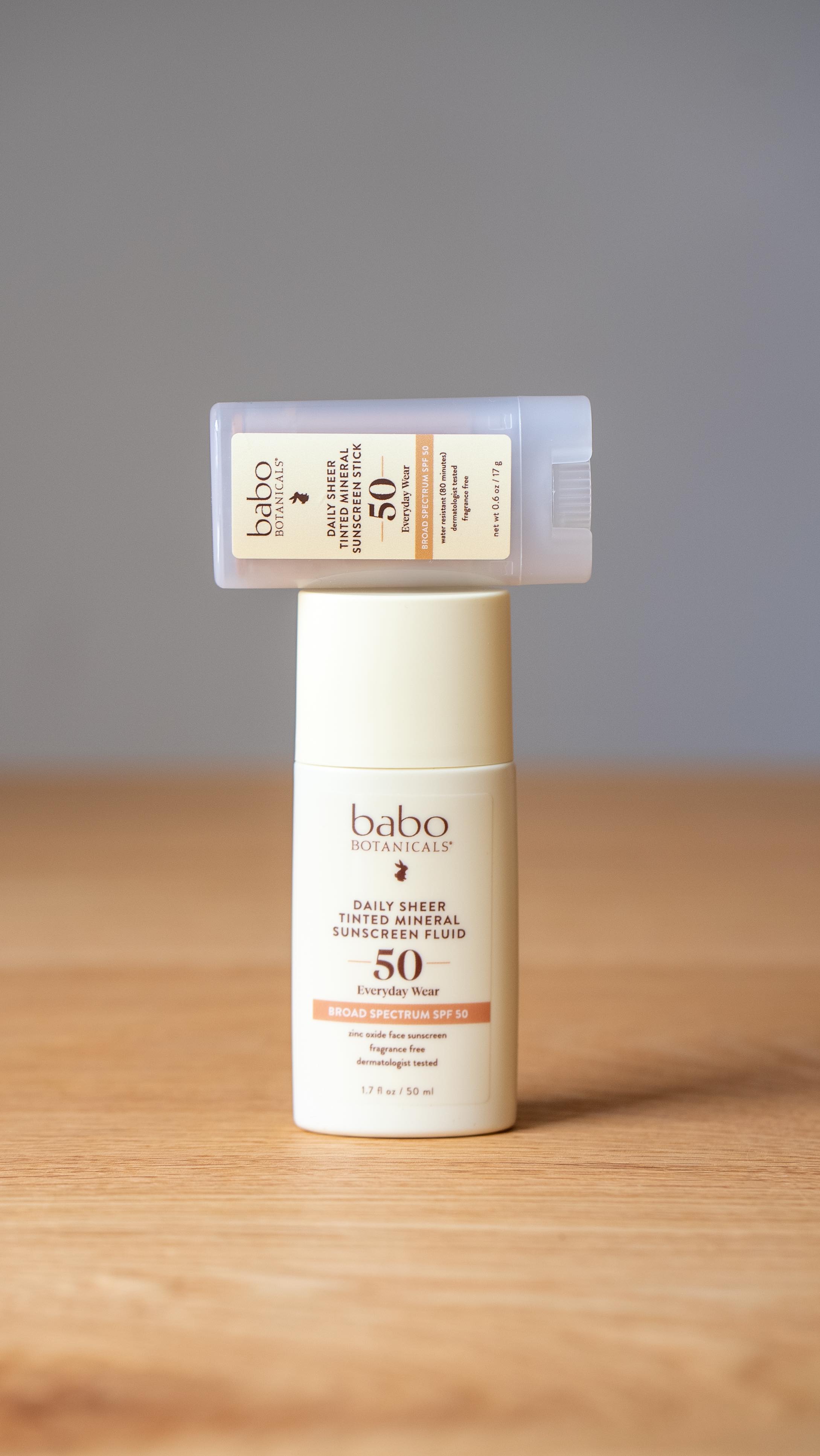 Instagram post by @caramieperry for Babo Botanicals. Caption reads: [...] from one of my favorite brands —....