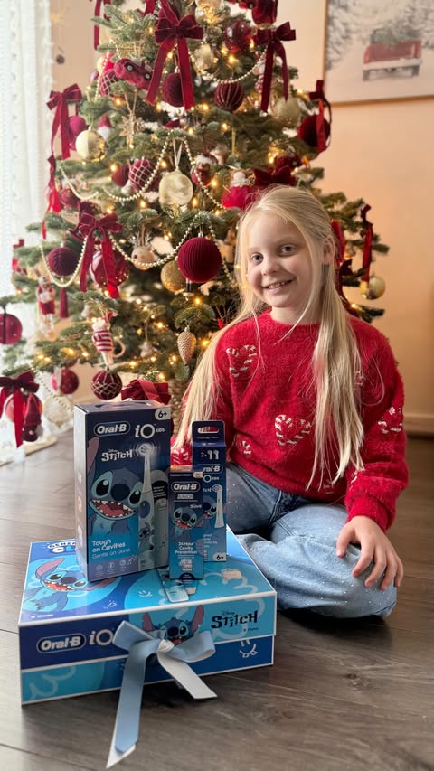 Instagram post by @erin.grace.b for B&M Stores. Caption reads: Erin can’t wait to try out her new @oralb_uk iO....