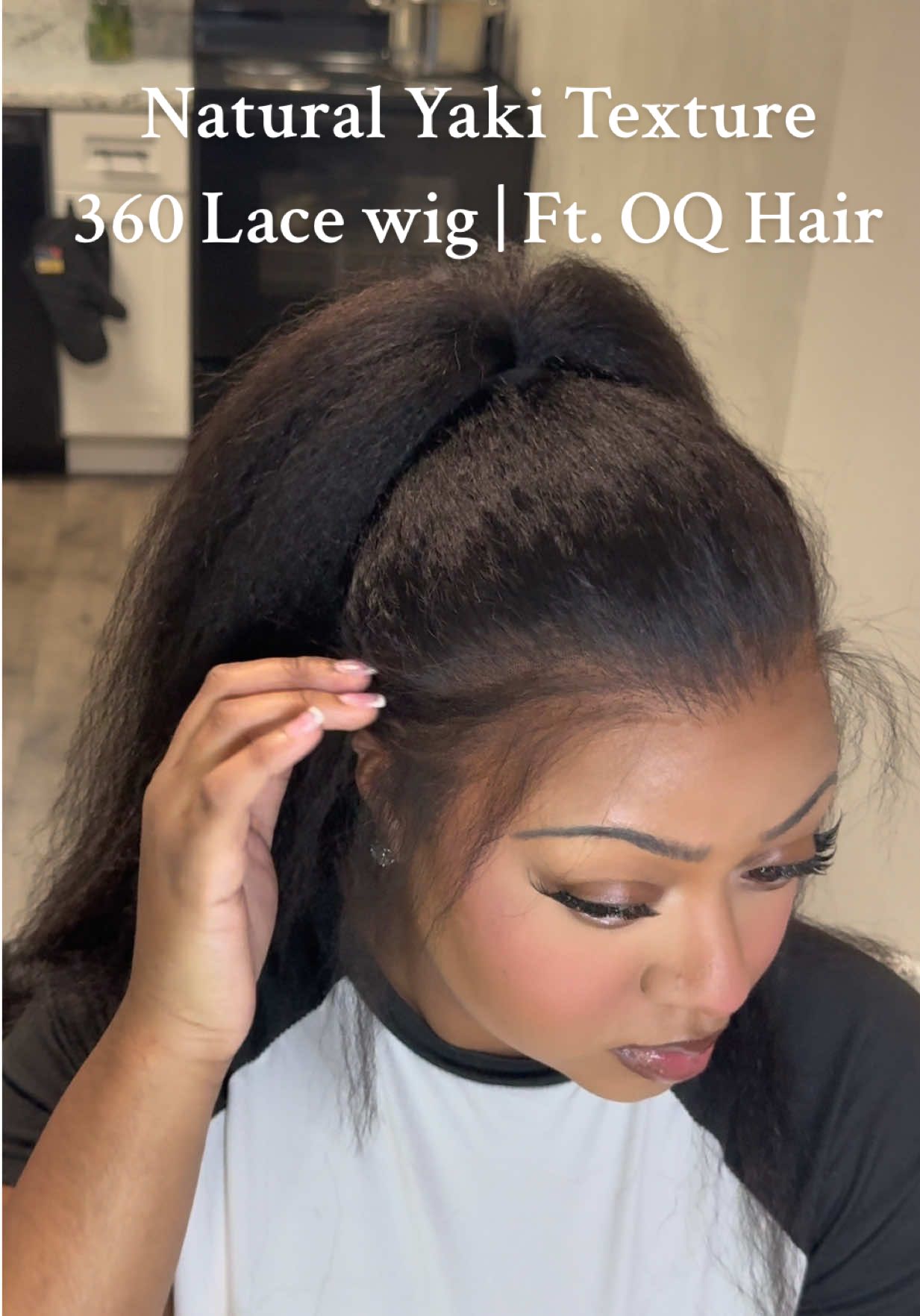 TikTok post by @jai.ann.monroe for OQHAIR. Caption reads: #creatorsearchinsights @OQHAIR US SHOP @oqhairshop....