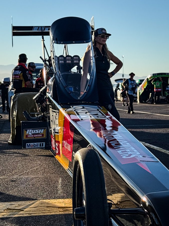 Instagram post by @tsrnitro for Dodge. Caption reads: [...] @lvmotorspeedway NATS 25’ 🏁 . .....