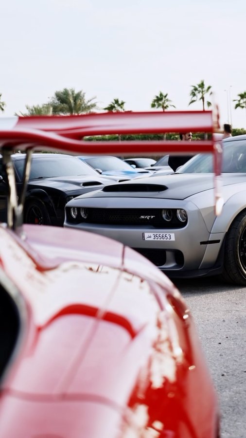 Instagram post by @stunning_carz for Mopar. Caption reads: Group gathering & Parade to @dohagolfclub 
to....