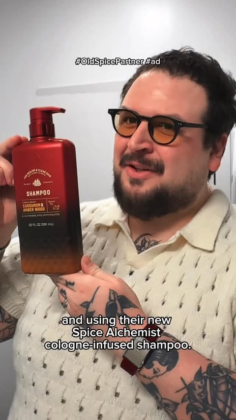 Instagram post by @williamriker for Old Spice. Caption reads: #OldSpicePartner If you ever wondered what your....